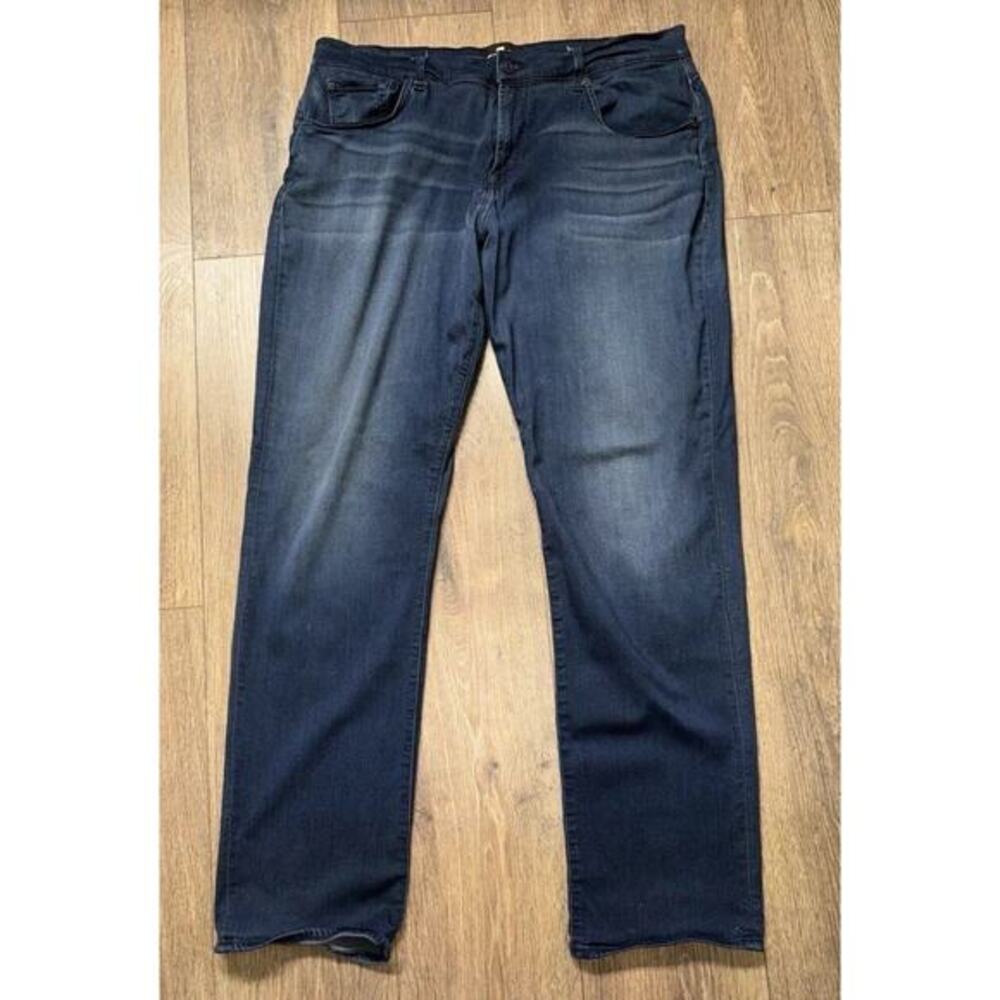 7 For All Mankind Jeans‎ Mens Blue Dark Wash Denim Pants The Straight 36x33